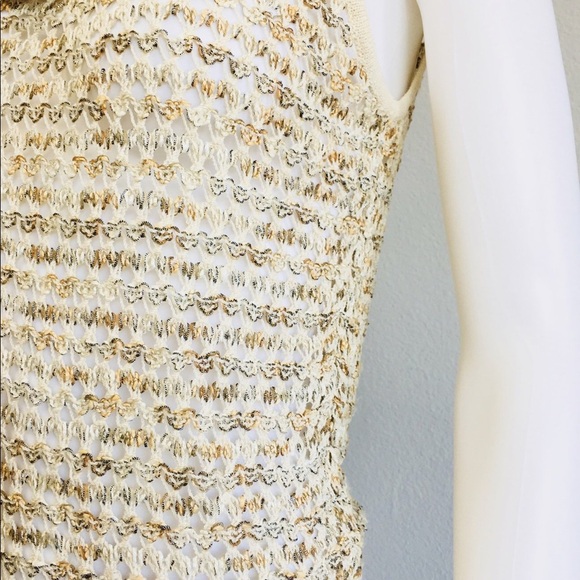 St. John Cream and Gold Sweater - Picture 5 of 7